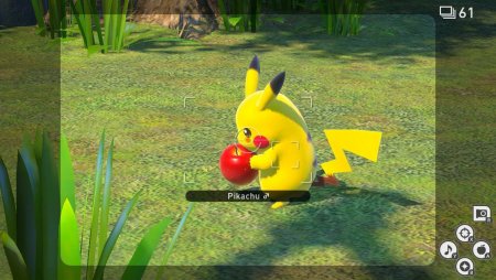 Обзор игры New Pokémon Snap. Фотография Пикачу.